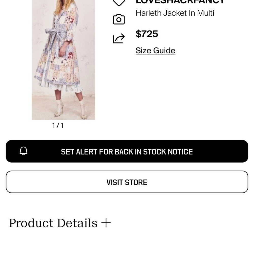 Loveshackfancy Harleth Patchwork Quilted Coat - image 6